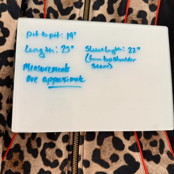 Ruby Rd Women's M Leopard Print Zip Jacket Mob Wife Y2k Vibe Athleisure Glam - Picture 5 of 5